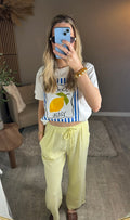 Pantalon Agathe jaune